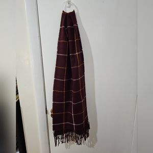 Burgundy Plaid scarf